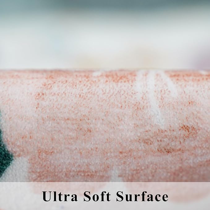 Washable 3x5 Entryway Area Rugs: Ultra Soft Floral Carpet - Image 7