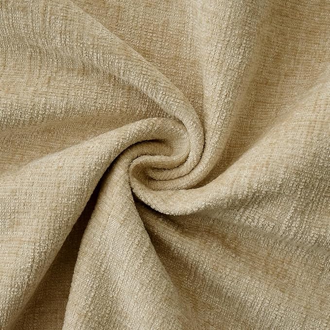 MIULEE Pack of 2 Couch Throw Pillow Covers 18x18 Inch Beige Farmhouse - Image 4