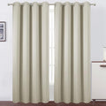 LEMOMO Blackout Curtains 66 x 84 inch/Light Beige Curtains Set of 2 by Lemomo