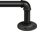 Zeerobee Curtain Rods for Windows 66 to 120, 1 Inch Industrial Wrap Around by zeerobee