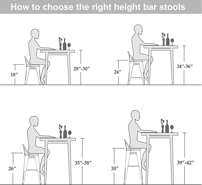 30 Inch Swivel Bar Stools Set of 4 with Backs Counter Height Industrial Metal Barstools Island Bar Chairs for Home Kitchen Dining Room (Swivel 30 inch, Silver Wooden)