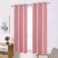 LEMOMO Baby Pink Blackout Curtains/42 x 63 Inch/Set of Two Panels Grommet by Lemomo