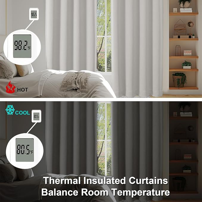Simplebrand Ava Natural Blackout Curtains - Image 5