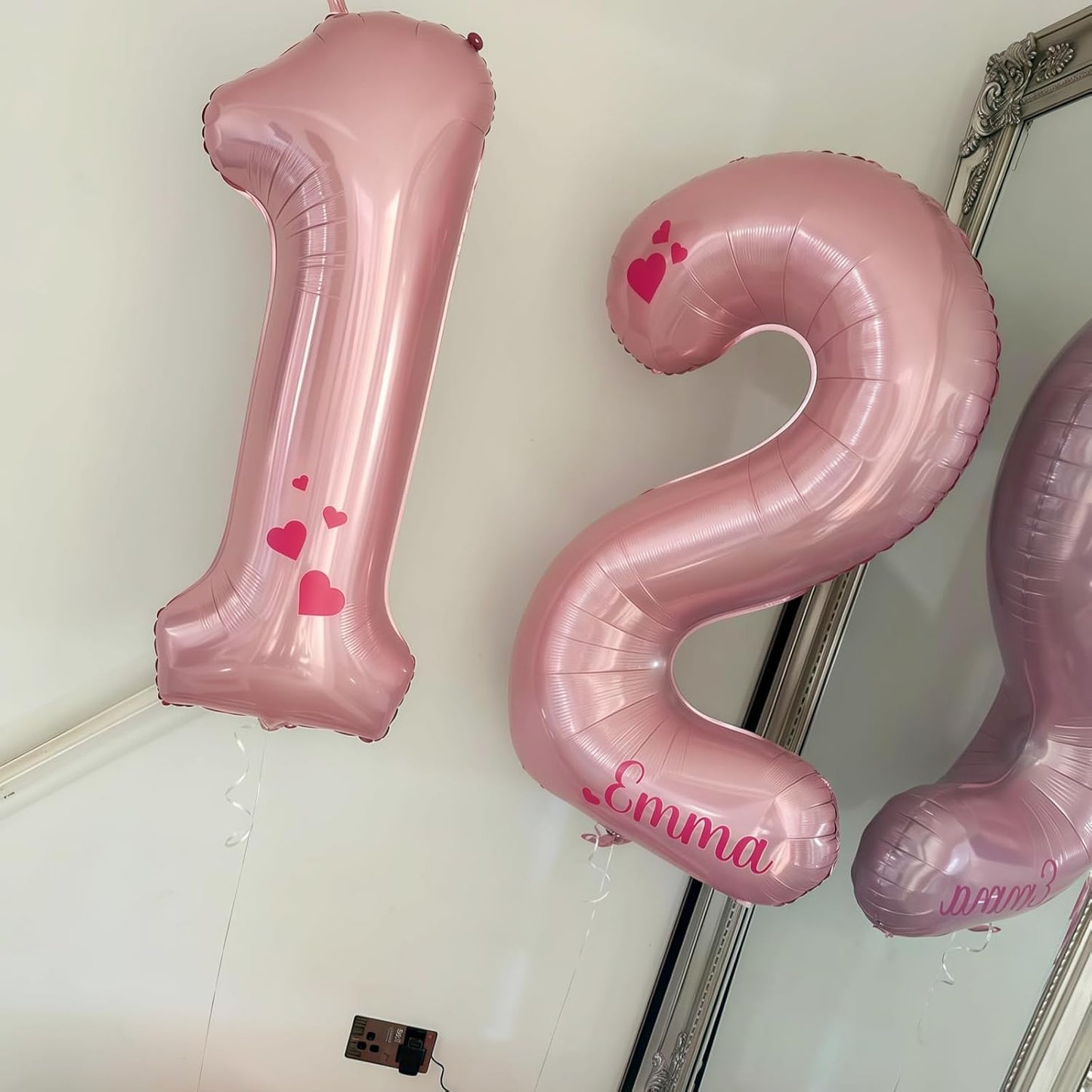 Pastel Pink 10 Balloons Number, 40 Inch Foil Number 1 & 0 Balloons for 10 Year Old Birthday Decorations, Large Self Inflating Mylar Light Pink Balloon for Girls 10th Birthday Party Anniversary Decor
