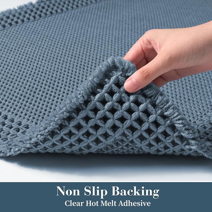 RESARE Waffle Bath Rug for Bath, Super Absorbent Non Slip Machine Washable - Image 4