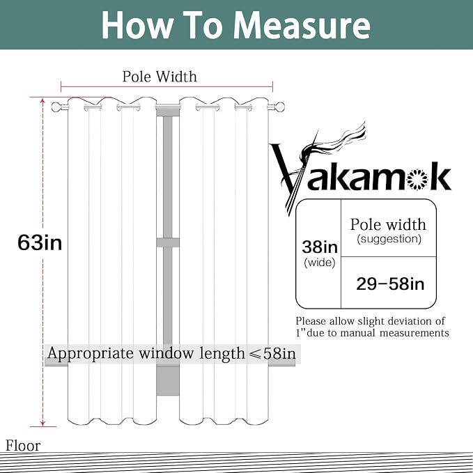 Yakamok Room Darkening Grommet Window Drapes Thermal Insulated Light Blocking - Image 7