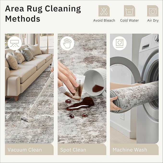 Runner Rug 2x6 Washable Non-Slip Kitchen Runner Rugs - Image 9