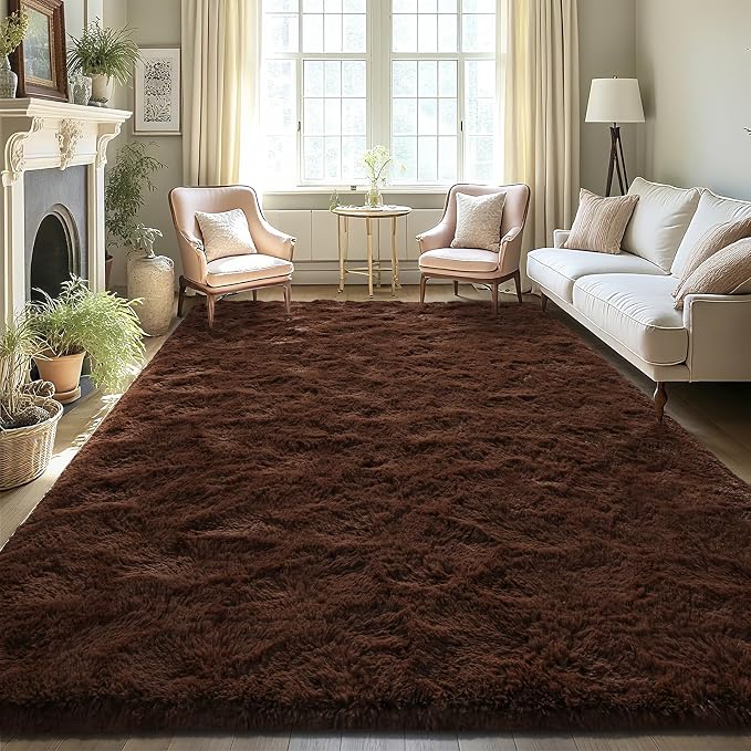 LOCHAS Ultra Soft Indoor Modern Area Rugs Fluffy Living Room Carpets - Image 3