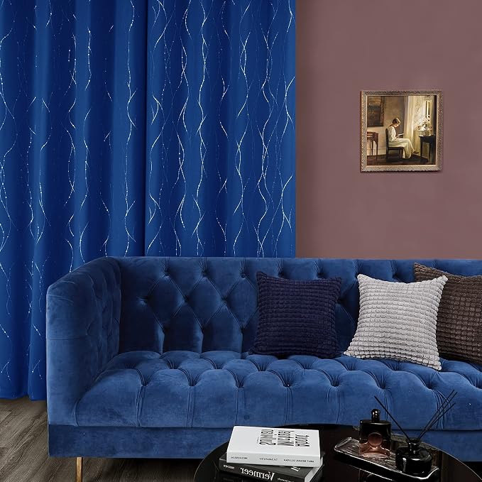 Deconovo Blackout Curtains, 38 x 84 Inch Drapes - Image 4