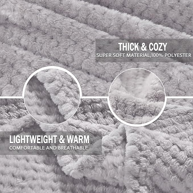 Exclusivo Mezcla Fleece Throw Blanket Extra Large, Super Soft and Warm Blankets - Image 5