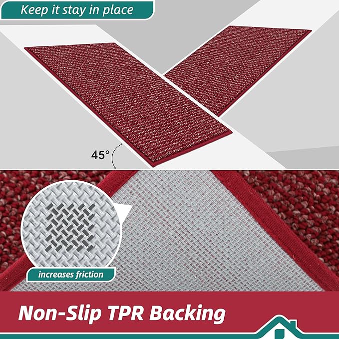BEQHAUSE Kitchen Rugs 24"x36", Non-Slip Kitchen Mats - Image 4