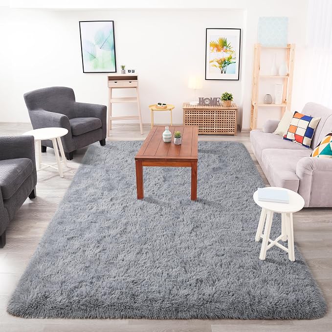 Chicrug Soft Area Rugs for Bedroom Living Room Plush Fluffy Rug 3x5 Feet - Image 3