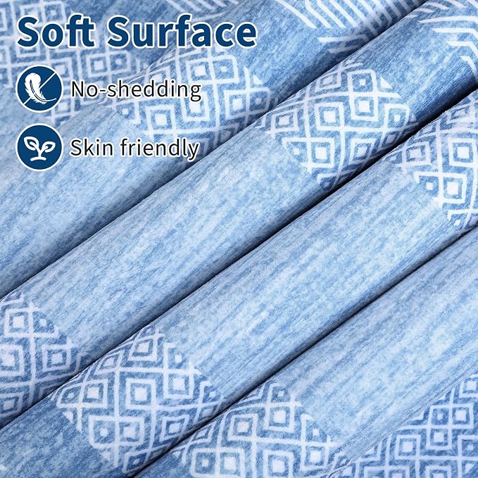 GarveeHome Modern Geometric Area Rug 2x3 Distressed Bordered Washable Non Slip - Image 3