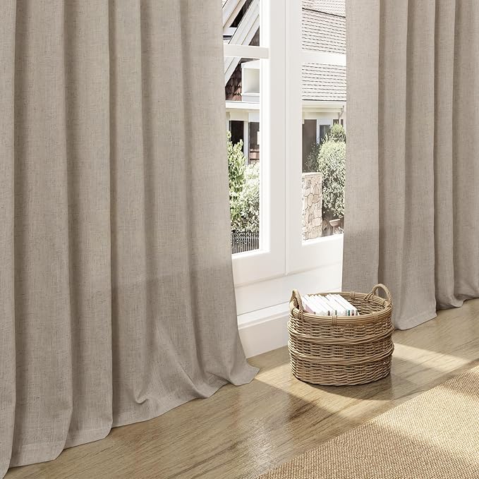 Nanspring Cobblestone Linen Curtains - Image 5