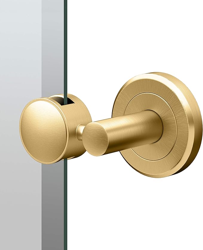 Gatco 4239S Latitude II, Frameless Rectangle Pivot Mirror, 31.5" H, Brushed Brass/Wall Mounted 31.5" H x 27.50" W Frameless Tilting Beveled Bathroom Vanity Mirror Wth Brushed Brass Brackets