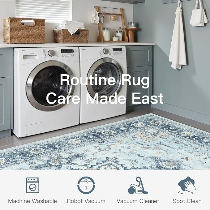 Lofus 8x10 Area Rugs for Living Room, Machine Washable Non-Slip Area Rug - Image 6