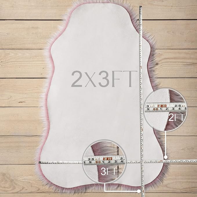Ashler Faux Fur Rug - Image 6
