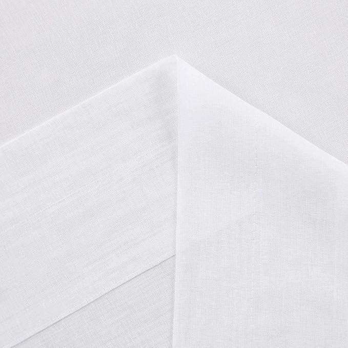 DWCN White Sheer Curtains for Kitchen Windows - Image 4