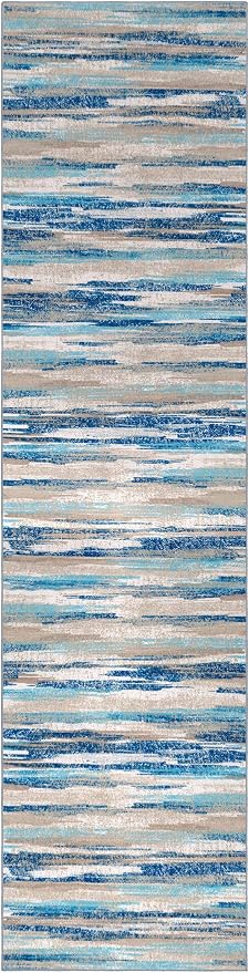 Lansny Modern Abstract Hallway Runner Rug - Image 9