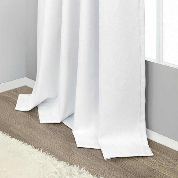 Long Curtain for Living Room 2 Panel Burg Custom 105 Inch Length Light Blocking - Image 8