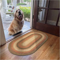 Russet Multicolor Jute Braided Oval Rug, 20x30 - Warm Country Decor, Perfect for Laundry Rooms, Kitchens and Entryways - Reversible and Easy to Clean