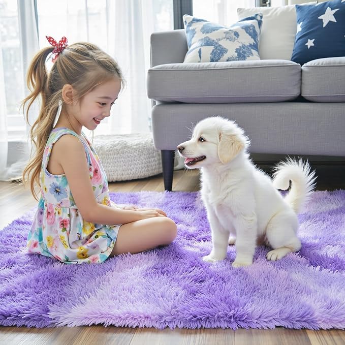 Rugs for Living Room 5x8, Alfombras para Salas Shag Large Plush Soft Area Rug - Image 3