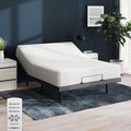Nectar Luxe Full Adjustable Base & 14” Mattress (New Version) - Head & Foot Incline - Medium Firm Memory Foam - Cooling Upgrade - 3 Massage Settings - 365-Night Mattress Trial & Forever Warranty