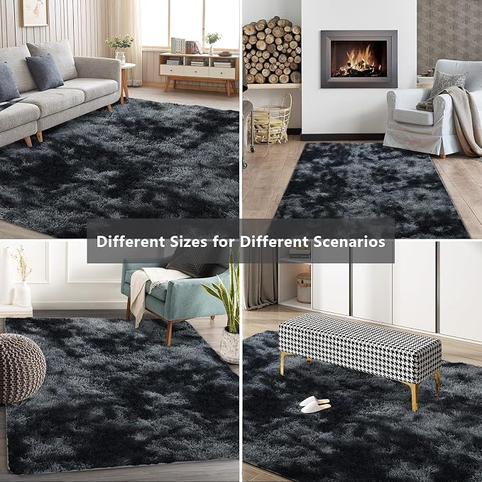 Shag Area Rugs for Bedroom Living Room, 4X6 Ultra Soft Fluffy Area Rugs for Dorm - Image 7
