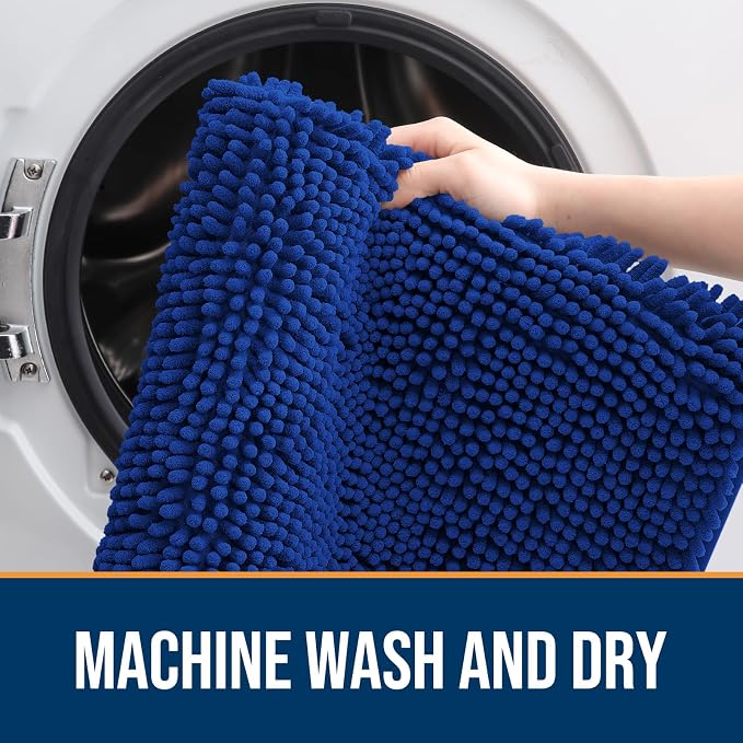 OLANLY Dog Door Mat for Muddy Paws 48x30, Absorbs Moisture and Dirt, Absorbent - Image 5