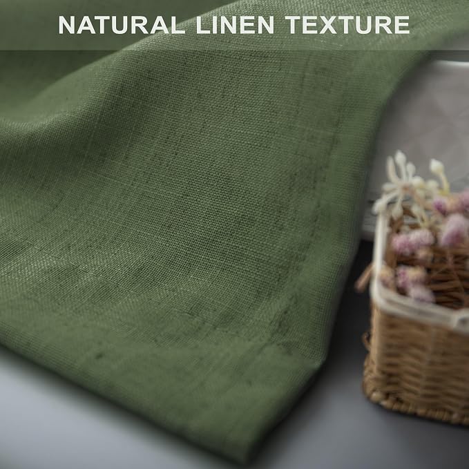 Pitalk Olive Green Curtains 96 Inches 8 FT Long - Image 8