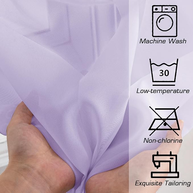 OWENIE Sheer Curtains 78 inches Long - Image 3