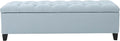 Christopher Knight Home Ottilie Fabric Storage Ottoman, Light Sky, Dimensions: 17.50 inches deep x 51.00 inches wide x 17.00 inches high.