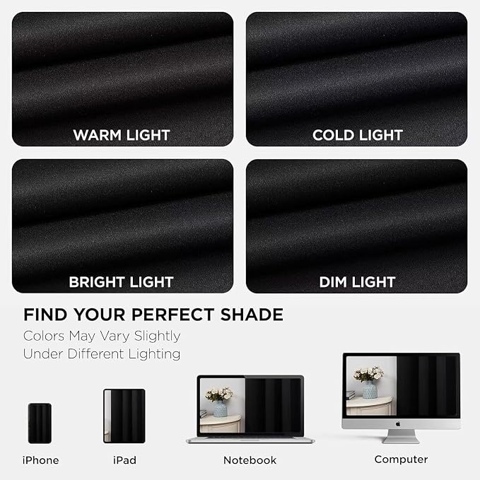 Joydeco Blackout Curtains 63 Inch Length 2 Panels Set, Thermal Insulated Long - Image 8