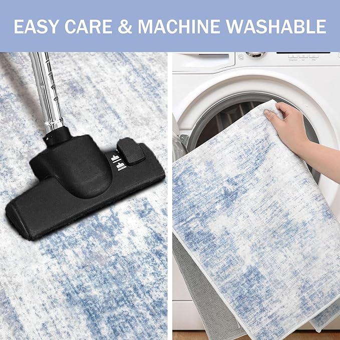IOHOUZE Abstract Area Rug 4x6 Ft Washable Rugs - Image 3