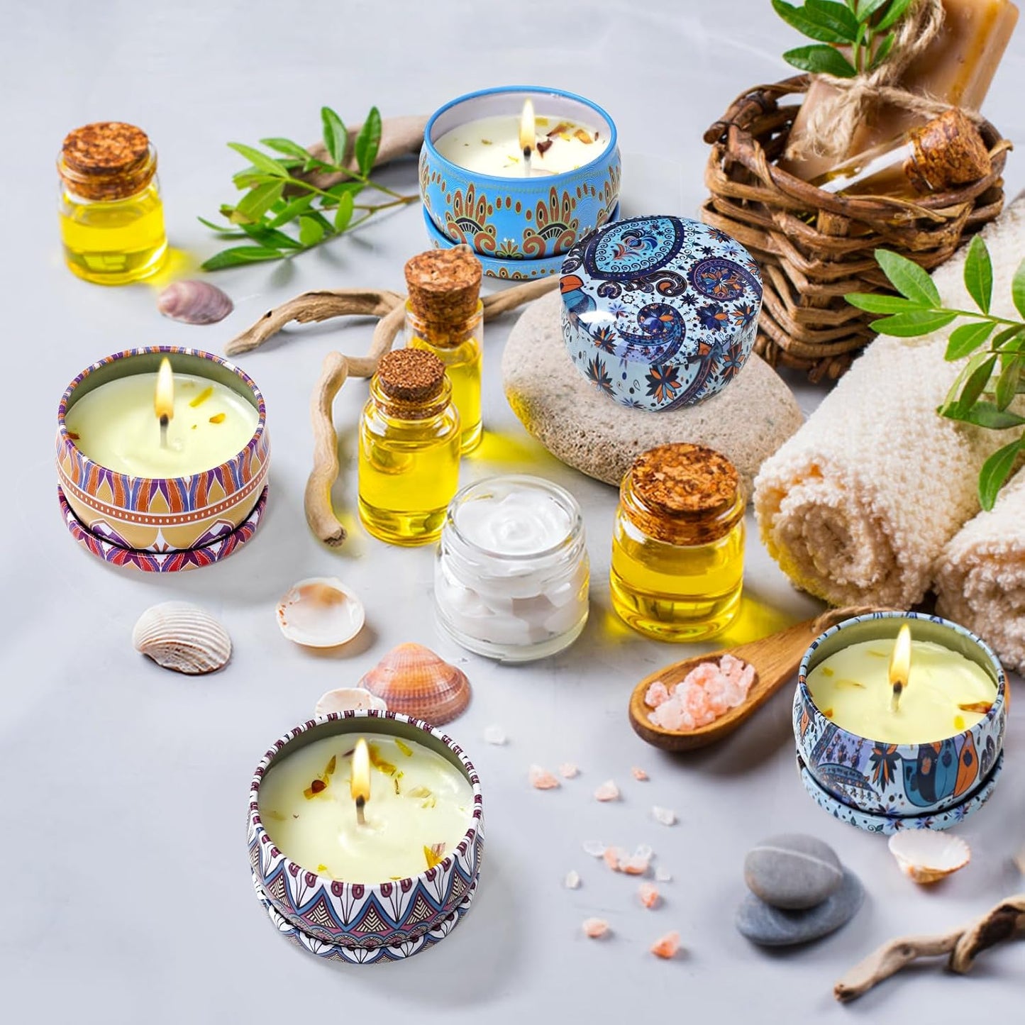 48 Pack Scented Candles Gift Set Long Lasting Soy Wax Aromatherapy Candles for Home Wedding Baby Shower Bridal Party Favors Christmas Birthday Gifts for Women