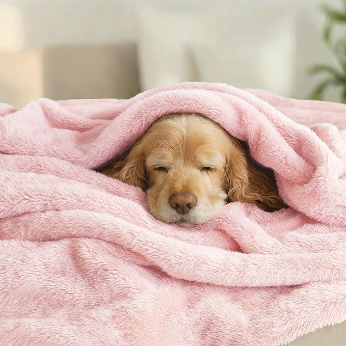 Exclusivo Mezcla Plush Fuzzy Fleece Bed Blanket Queen Size, Super Soft - Image 3