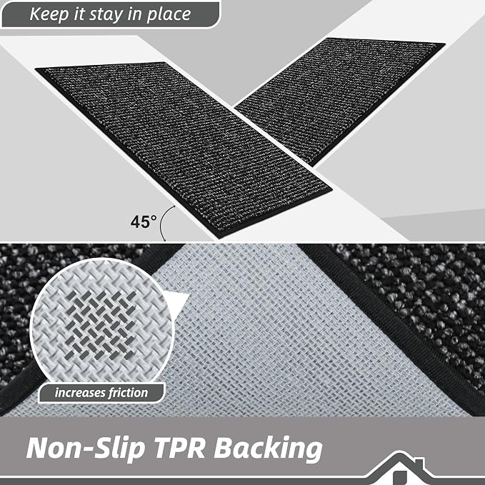 BEQHAUSE Kitchen Rugs 24"x36", Non-Slip Kitchen Mats - Image 4