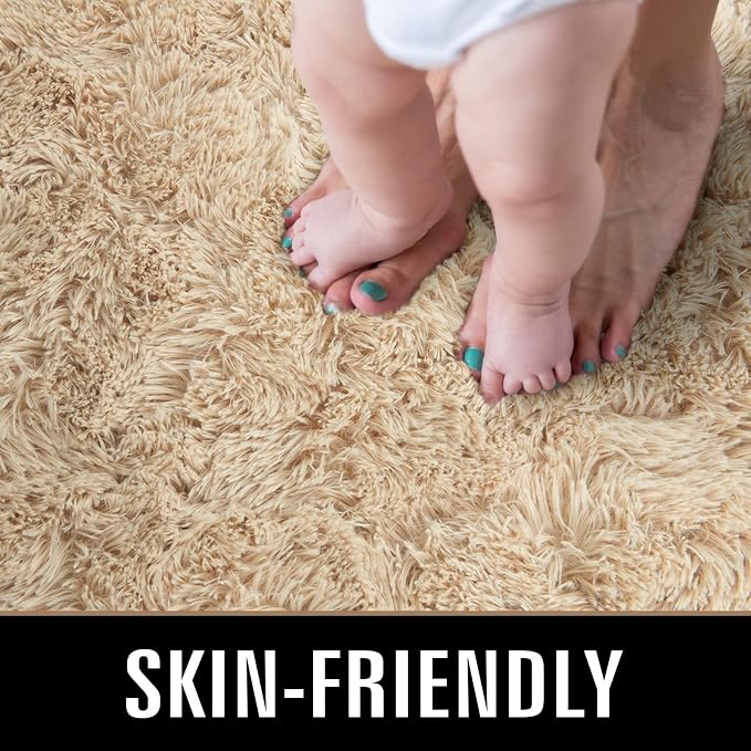 TWINNIS Super Soft Shaggy Rugs Fluffy Carpets 6x9 Feet, Indoor Modern Plush - Image 3