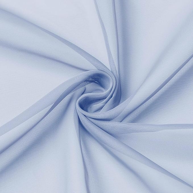 OWENIE Short Sheer Curtains for Bedroom Living Room 54 Inch Length 2 Panels Set - Image 9