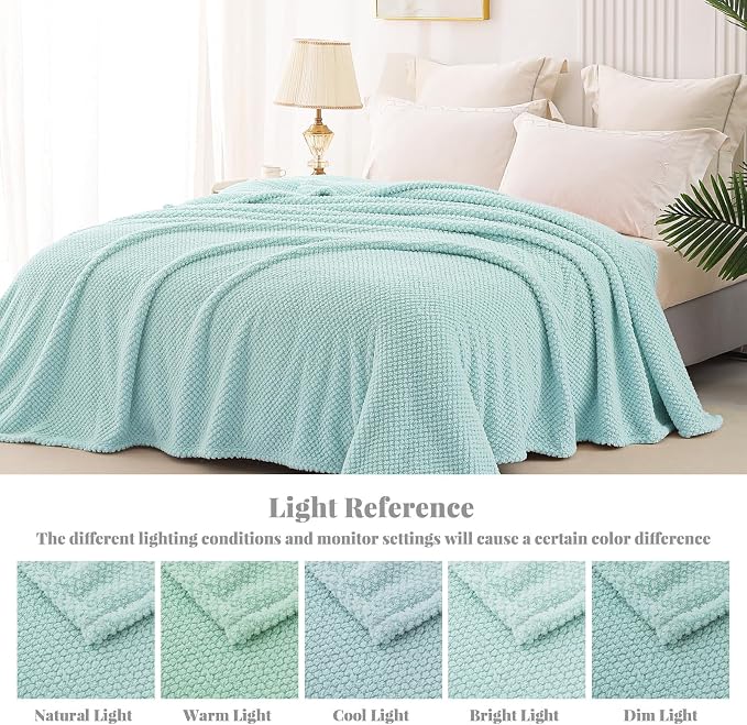 Whale Flotilla Queen Size Fuzzy Fleece Blanket - Image 9