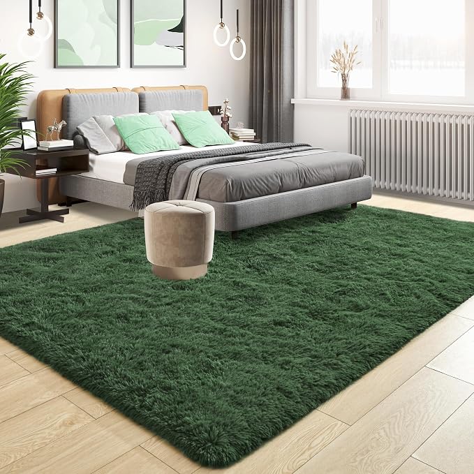 Tepook Soft Fluffy Rugs for Living Room, 5x8 Shaggy Area Rug for Bedroom - Image 2