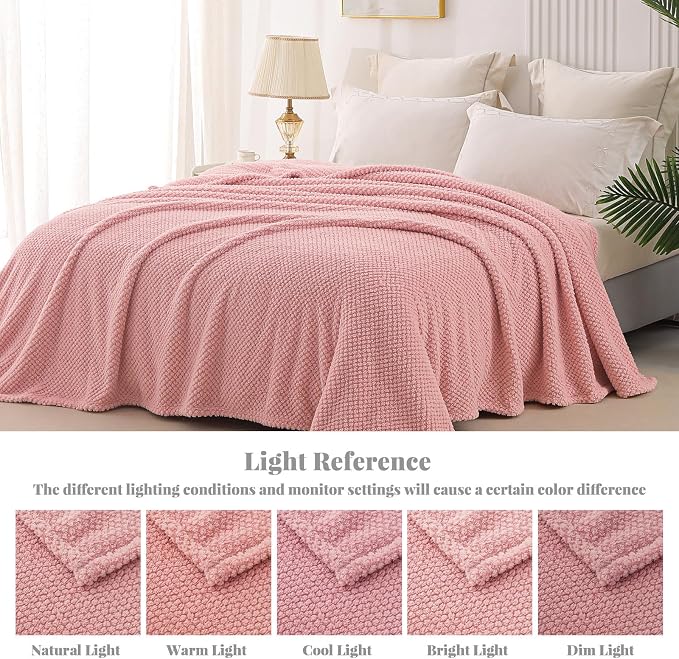 Whale Flotilla Queen Size Fuzzy Fleece Blanket - Image 9