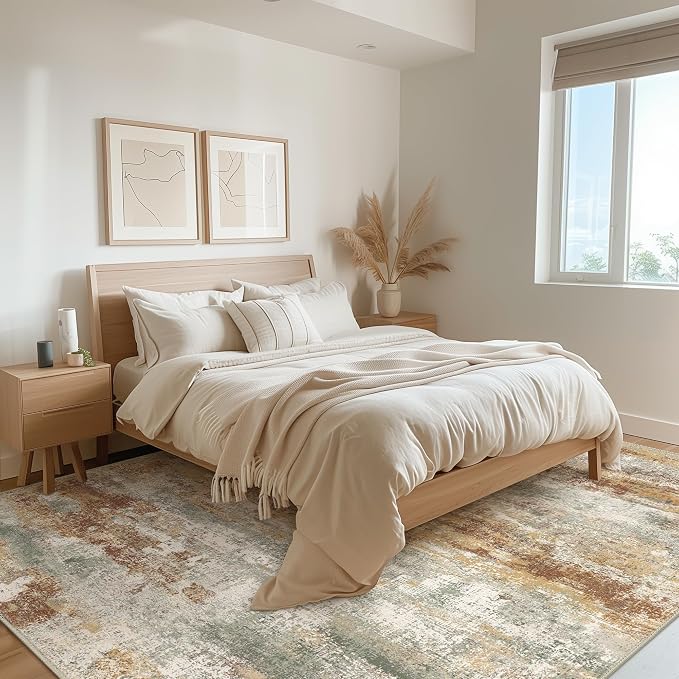 Area Rugs 6x9 for Living Room Bedroom, Modern Abstract Machine Washable Rug - Image 5