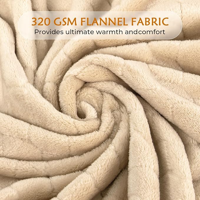 TOONOW Fleece Blanket Super Soft Cozy Throw Blanket 50" x 60", Lightweight - Image 4