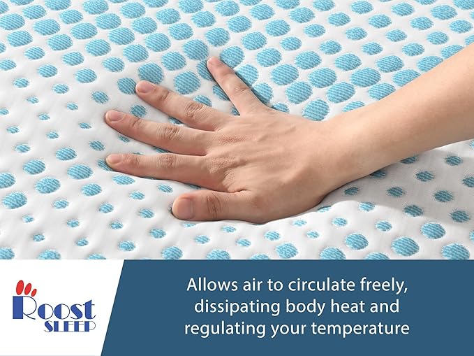 Cool Cloud Supreme 3 Inch Gel Memory Foam Full Mattress Topper – Cooling, Ventilated Design for Back and Pressure Relief
