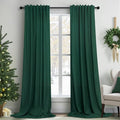 Dark Green Curtains 108 Inches Long by Pitalk