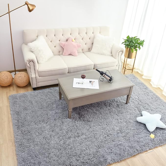 Chicrug Soft Area Rugs for Bedroom Living Room Plush Fluffy Rug 9x12 Feet - Image 3