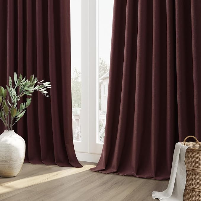 Guken 100% Blackout Curtains 108 Inch Length 2 Panels Set - Image 10