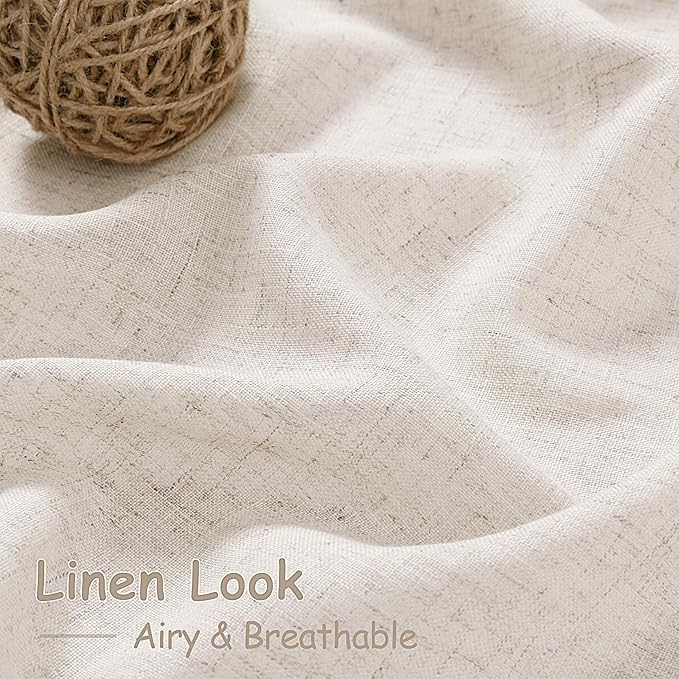 Nanspring Linen 102 Inch Long Curtains - Image 5