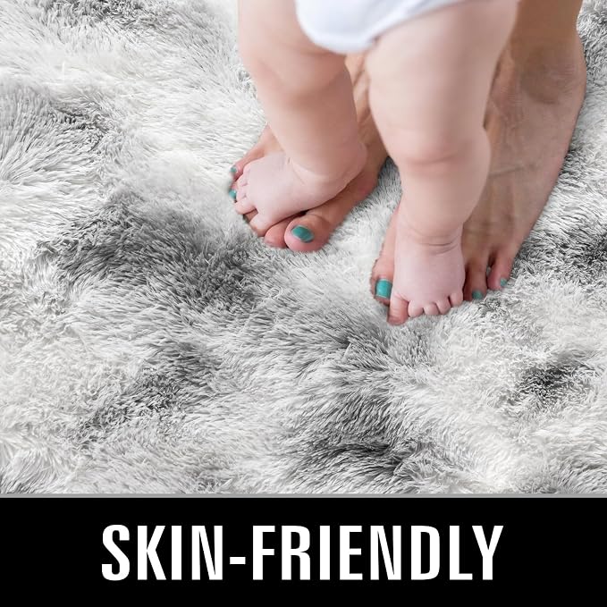 TWINNIS Super Soft Shaggy Rugs Fluffy Carpets 5x8 Feet, Indoor Modern Plush - Image 3